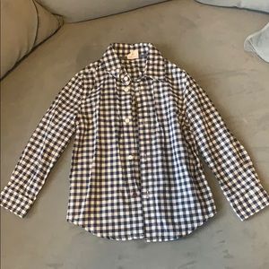 NWOT boys checkered button up shirt